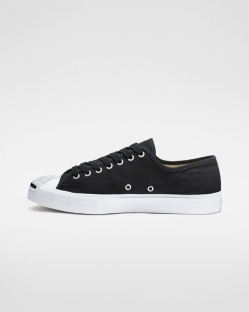 Converse Jack Purcell Canvas Férfi Rövidszárú Fekete/Fehér | ELXNJBC-HU